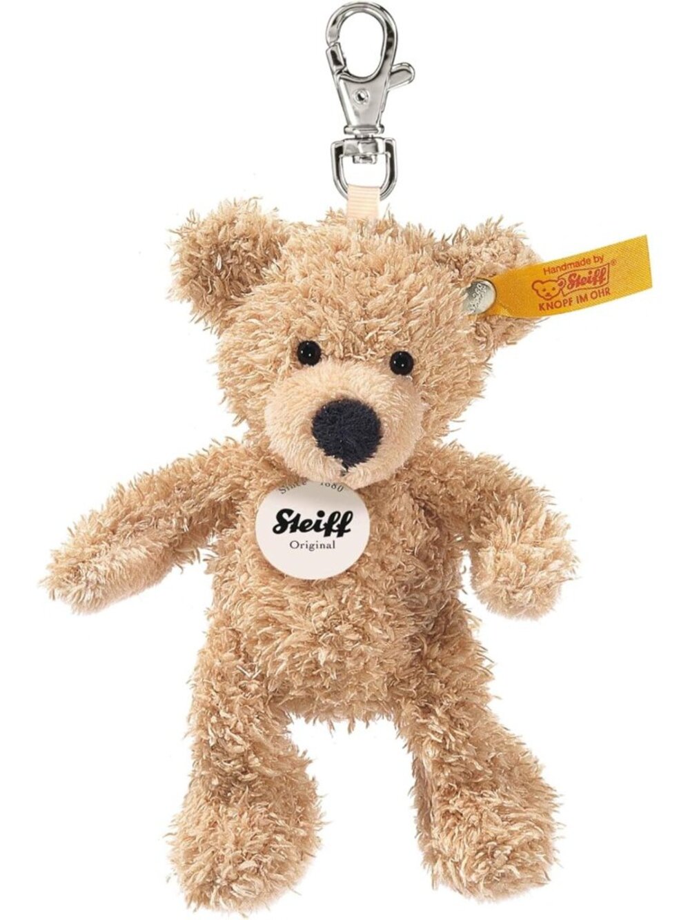 Adorable Beige Teddy Bear Keyring - 12 CM Cute Plush Toy Accessory